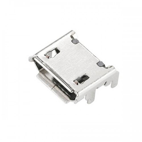"Micro USB" vidinis lizdas - 5 KONTAKTŲ JUNGTIS 4-dIP kojelės -