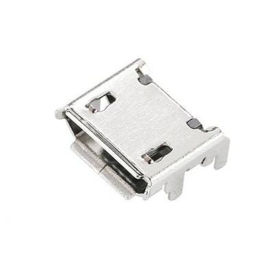 "Micro USB" vidinis lizdas - 5 KONTAKTŲ JUNGTIS 4-dIP kojelės -