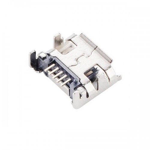 "Micro USB" vidinis lizdas - 5 KONTAKTŲ JUNGTIS 4-dIP kojelės -