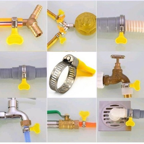 Drugelio formos spaustukas 13x19 mm - metalinis sliekinis