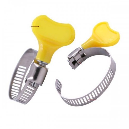 Drugelio formos spaustukas 13x19 mm - metalinis sliekinis