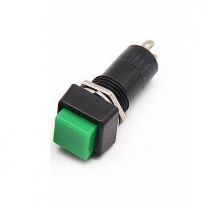 PBS mygtukas-12A - 250V 1A - žalias - bistabilus -