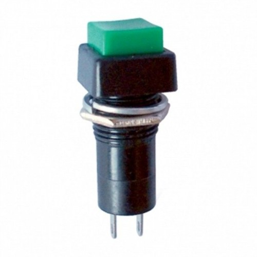 PBS mygtukas-12A - 250V 1A - žalias - bistabilus -