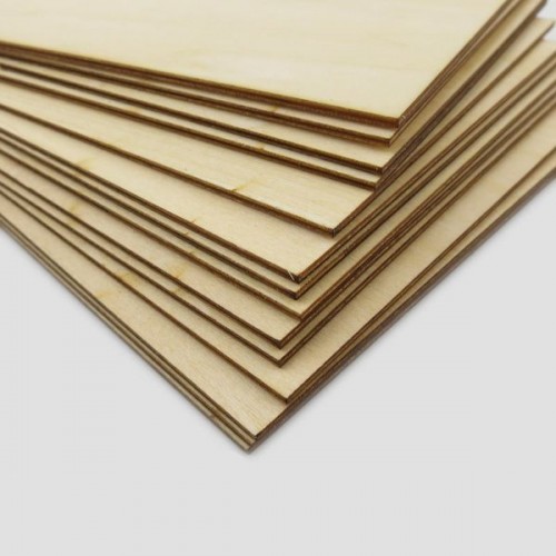 Fanera 2 mm 200x450 mm - Lazerinio raižymo ir pjaustymo lenta -