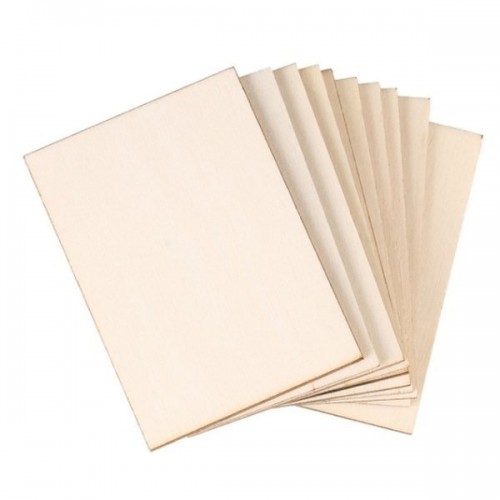 Fanera 2 mm 100x100 mm - Lazerinio raižymo ir pjaustymo lenta -