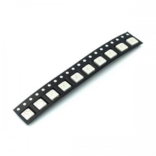 RGB šviesos diodas 6pin - SMD 5050 - 10 vnt - LED