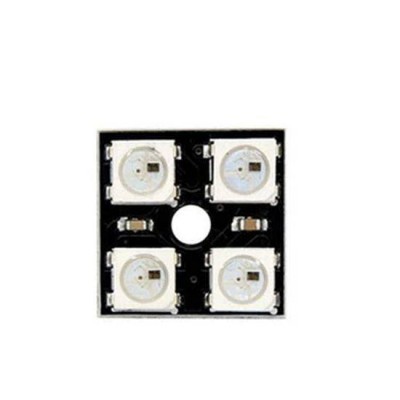 LED apšvietimas 5050 WS2812B - 4 bitų kvadratas - rGB LED