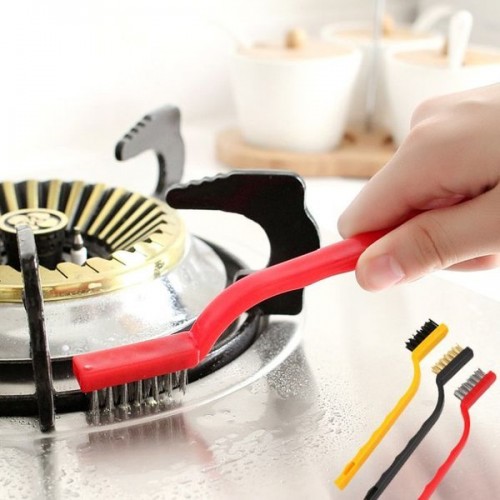 3 šepetėlių rinkinys 9 cm - Techniniai vieliniai šepečiai iš