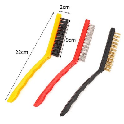 3 šepetėlių rinkinys 9 cm - Techniniai vieliniai šepečiai iš