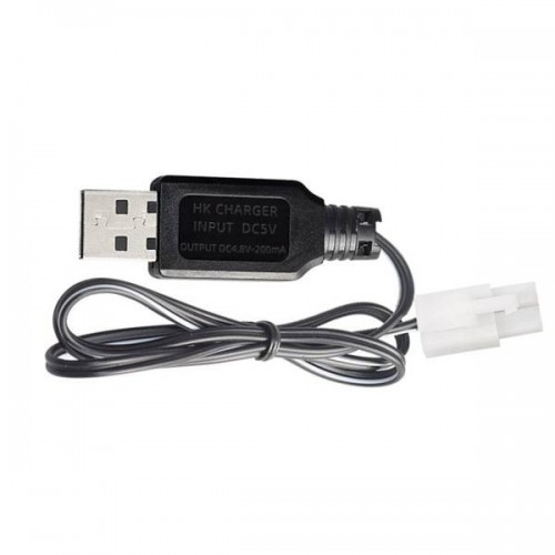 USB akumuliatoriaus įkroviklis - 4.8V - tamiya KET2P kištukas -