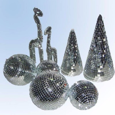 Sidabrinė stiklo mozaika - 15x10 cm 10 mm - 3D lipnus mozaikos