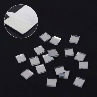 Sidabrinė stiklo mozaika - 15x10 cm 10 mm - 3D lipnus mozaikos