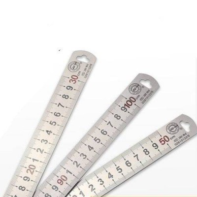 Metalinė liniuotė 100 cm - dvipusis - tikslus-Pagrindinis