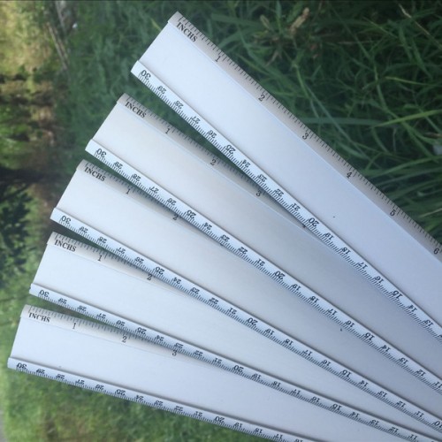 Aliumininė liniuotė 30 cm 12 colių - spalvų rinkinys-Pagrindinis