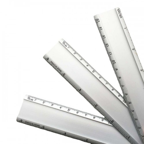 Aliumininė liniuotė 30 cm 12 colių - spalvų rinkinys-Pagrindinis