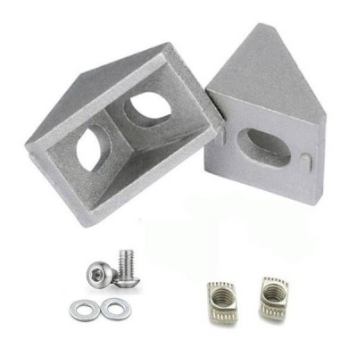 Kampinis laikiklis 20x20 mm M4, skirtas aliuminio profiliams