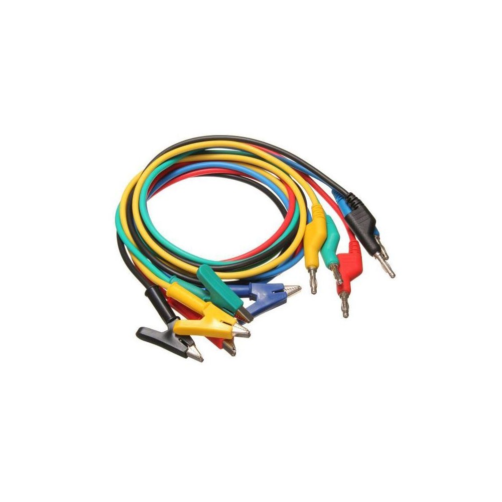 Laboratoriniai laidai - 1m HADEX N413A 5vnt-Multimetrų laidai Laboratoriniai laidai - 1m HADEX N413A 5vnt-Multimetrų laidai