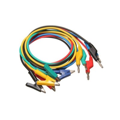 Laboratoriniai laidai - 1m HADEX N413A 5vnt-Multimetrų laidai