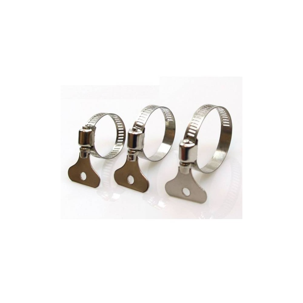 Sliekinis spaustukas su drugeliu 21x38 mm - metalinis vamzdžių