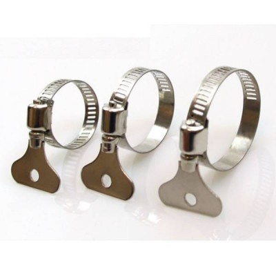 Sliekinis spaustukas su drugeliu 21x38 mm - metalinis vamzdžių