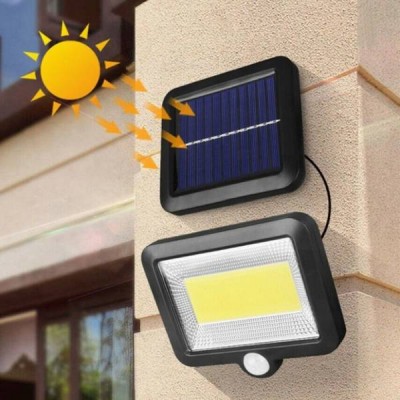 Saulės šviesos 100 LED COB - Halogeninis - lempa su sutemų ir