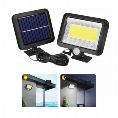Saulės šviesos 100 LED COB - Halogeninis - lempa su sutemų ir