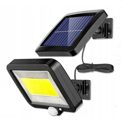 Saulės šviesos 100 LED COB - Halogeninis - lempa su sutemų ir