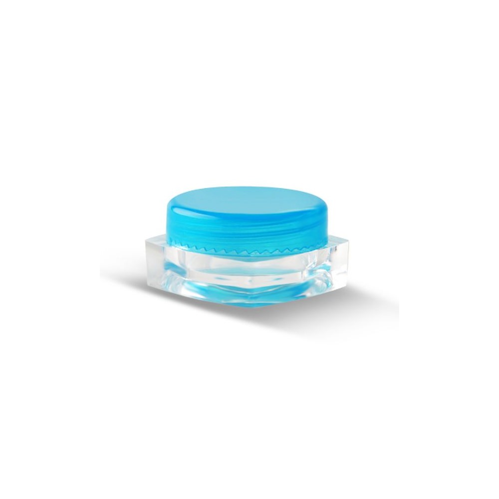 3 ml kvadratinis indelis - Plastikinė dėžutė - Prisukamas