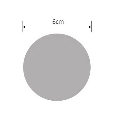 Lipnus tvirtinimo elementas - 50 mm ratas - balta - 5 vnt -