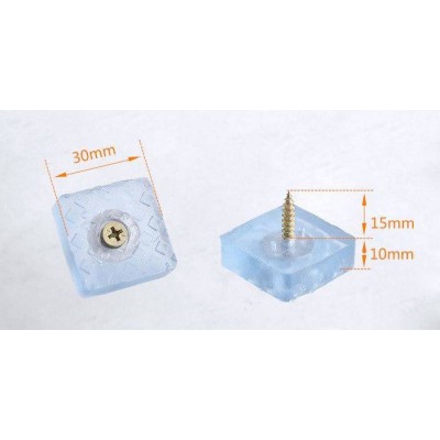 Neslystantis padas kėdei N1 30x30x10mm - baldų kojelės su