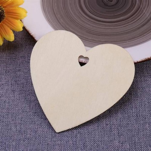Fanera Širdis 75x75x3 mm - Drožybos ir tapybos žymė -