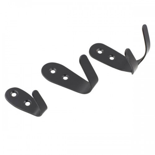 Dvigubas kablys - Blizgučių pakaba - juoda 53 mm -