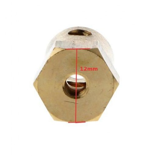 Šešiakampė stebulė 5 mm ašies ratui - robotams, DIY projektams-