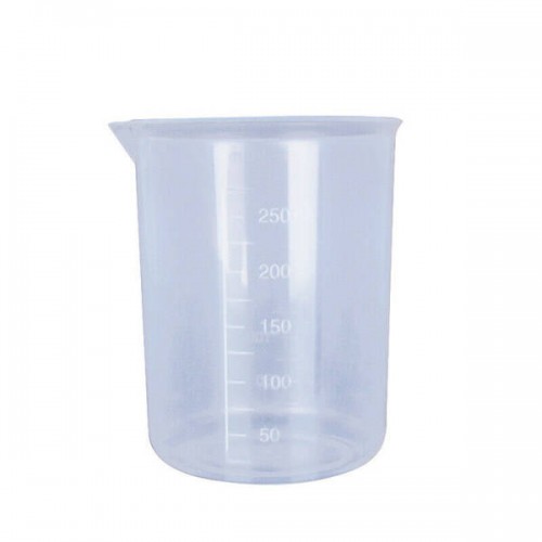 Plastikinis puodelis su matavimo taurele 250 ml - virtuvinis