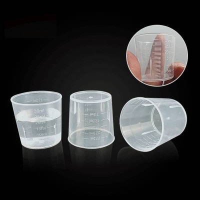 Matavimo puodelis 30 ml - Plastikinis indas su svarstyklėmis -