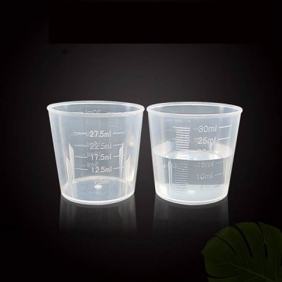 Matavimo puodelis 30 ml - Plastikinis indas su svarstyklėmis -