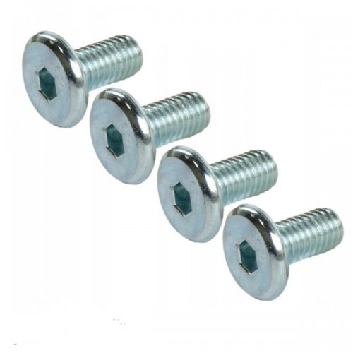 Plokščias M3x4 mm varžtas su veržliarakčiu - 10 vnt - varžtas