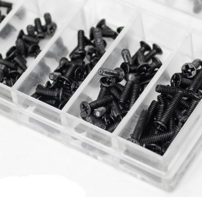 Mini varžtų rinkinys - nuo 1 mm iki 2 mm - 500 vienetų -
