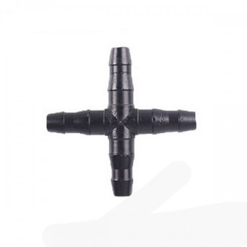 Kryžminė jungtis 4x7 mm - augalų laistymo sistemos adapteris -