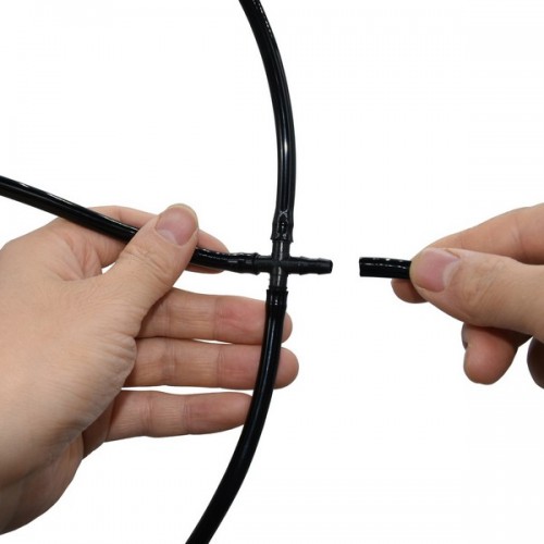 Kryžminė jungtis 4x7 mm - augalų laistymo sistemos adapteris -