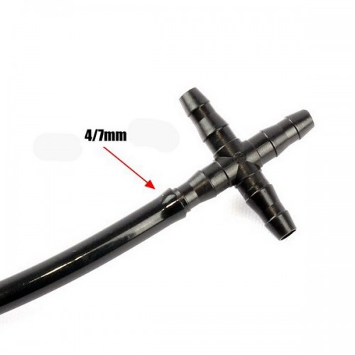 Kryžminė jungtis 4x7 mm - augalų laistymo sistemos adapteris -