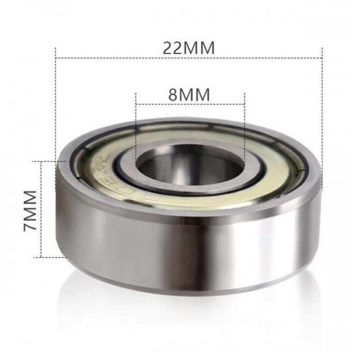 Rutulinis guolis 8x24x8 - 8 mm ašis - 628ZZ s-