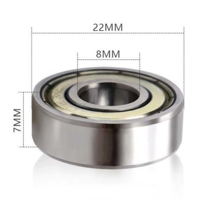 Rutulinis guolis 8x24x8 - 8 mm ašis - 628ZZ s-