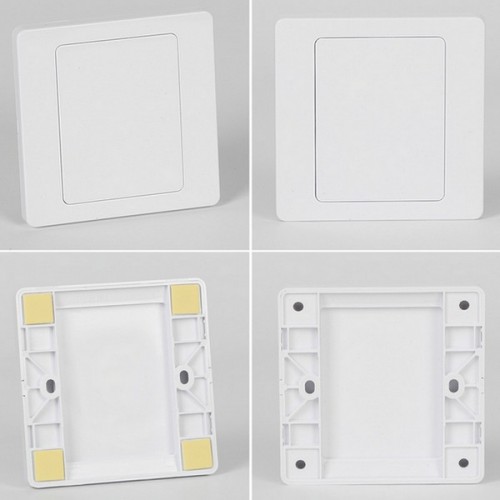 Lizdo kaukė - lizdo dangtelis su rėmeliu - 85x85 mm - baltos