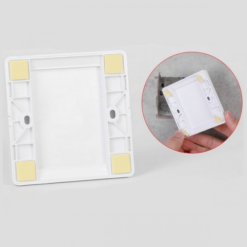 Lizdo kaukė - lizdo dangtelis su rėmeliu - 85x85 mm - baltos