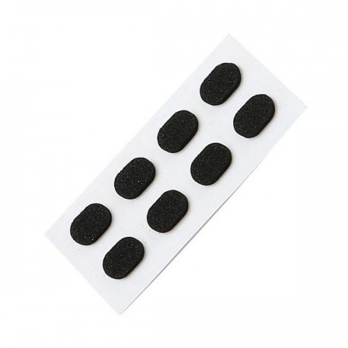 Neslystančios akinių nosies pagalvėlės - juoda - 1,5 mm - 8
