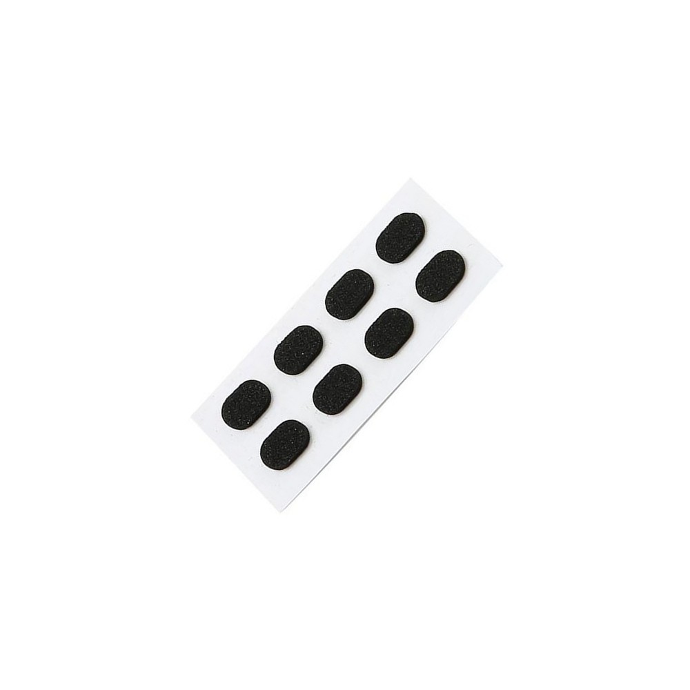 Neslystančios akinių nosies pagalvėlės - juoda - 1,5 mm - 8