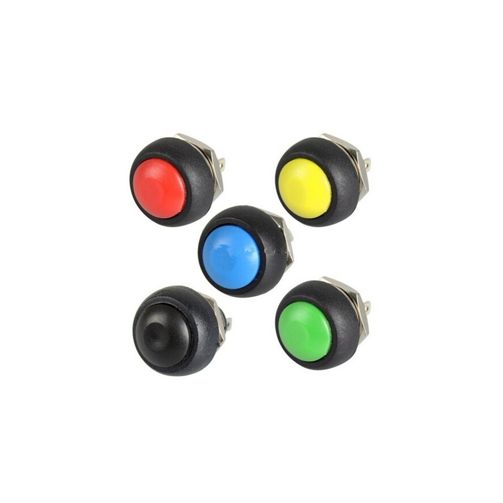 Momentinis mygtukas PBS-33B - geltona - 250V-1A - 12 mm -