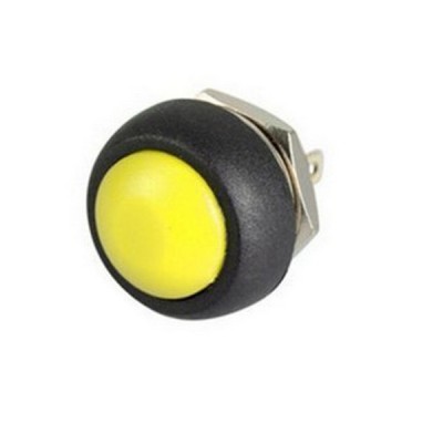 Momentinis mygtukas PBS-33B - geltona - 250V-1A - 12 mm -