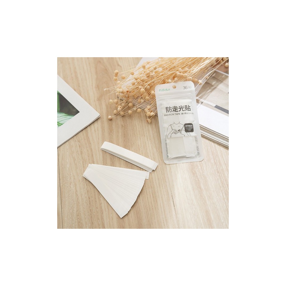 Skaidri drabužių juosta - 80x12 mm - 36 vienetai - kūno